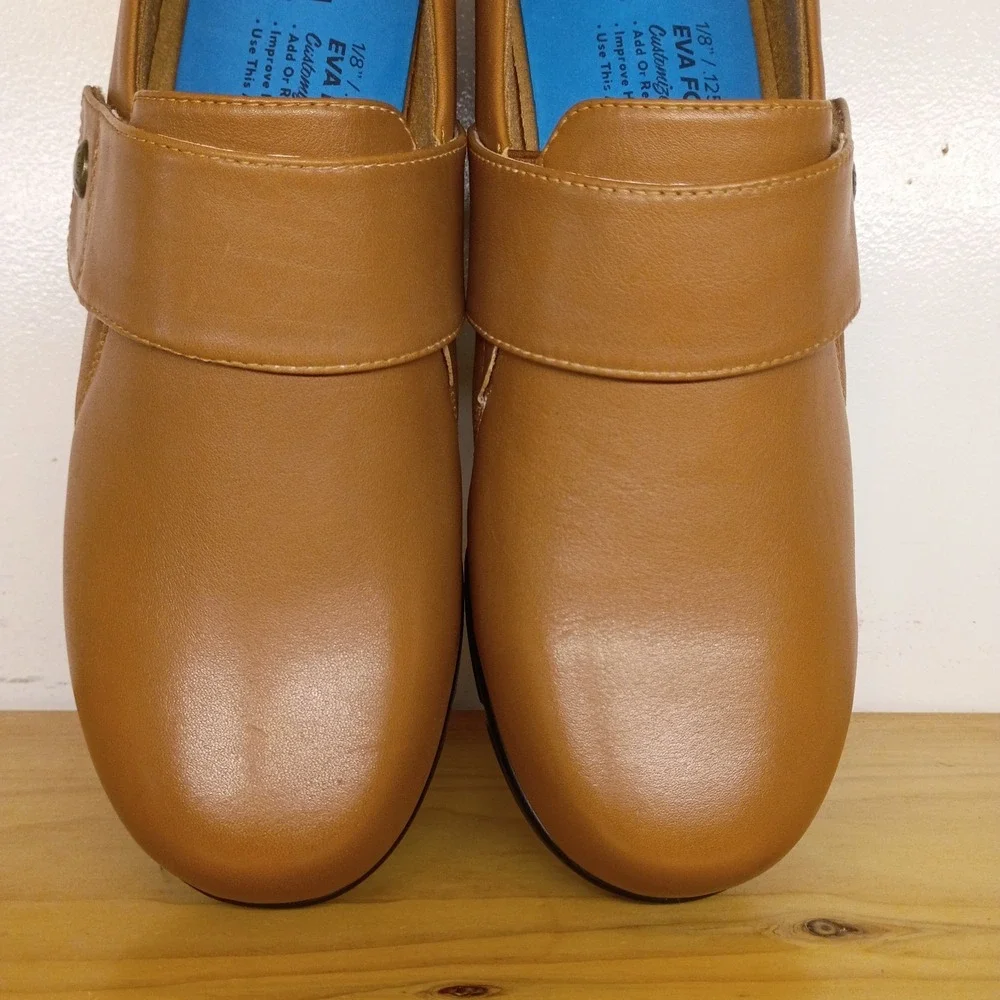 Propet Wallis Brown Leather Loafers Flats Shoes Women's Size 12 EE Comfort